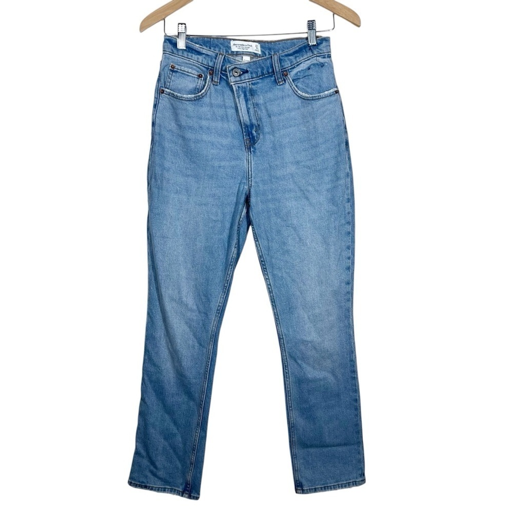 Abercrombie & Fitch Womens 90s slim straight ultra high rise curve love jeans